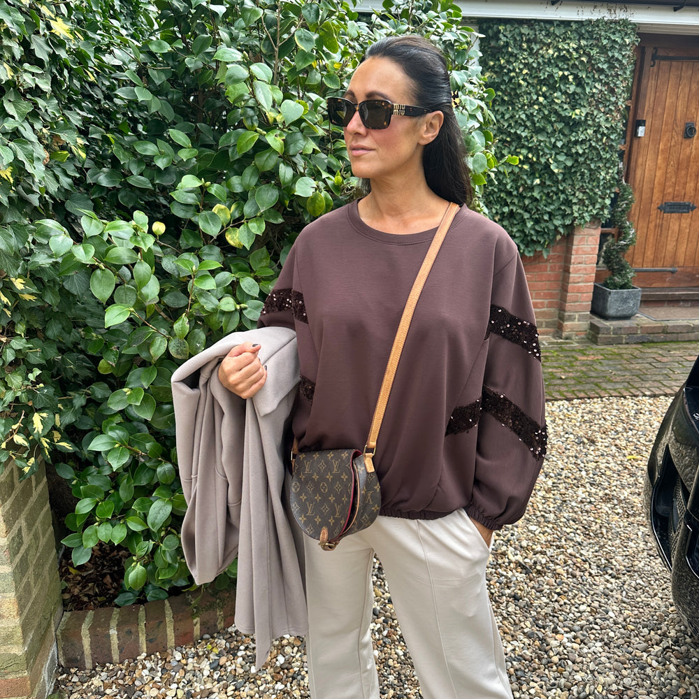 Preston Sequin Sweatshirt - Blush Boutique Essex