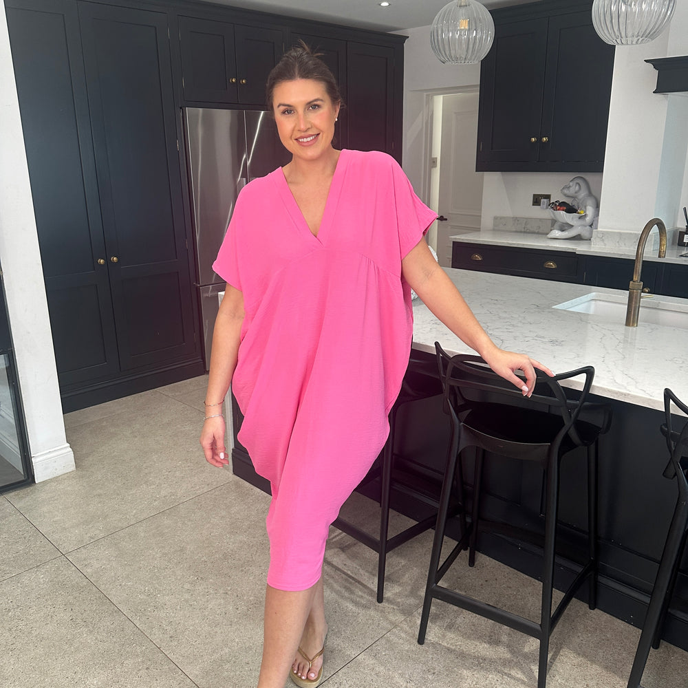 Faith V Neck Dress - Blush Boutique Essex
