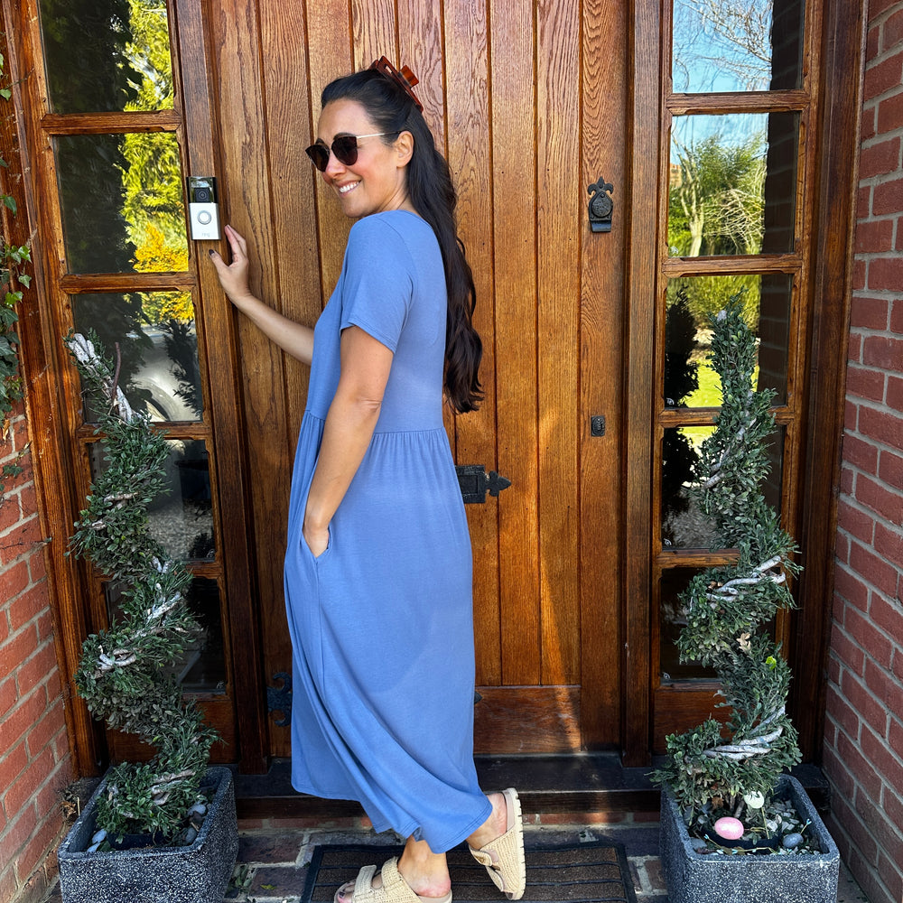 Helena Jersey Dress - Blush Boutique Essex