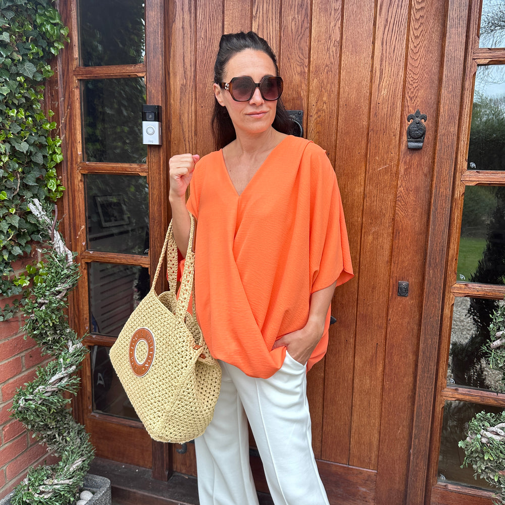 Stacey drape top - Blush Boutique Essex