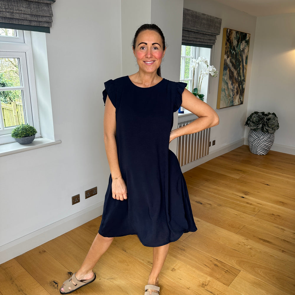 Bertie Button Dress - Blush Boutique Essex