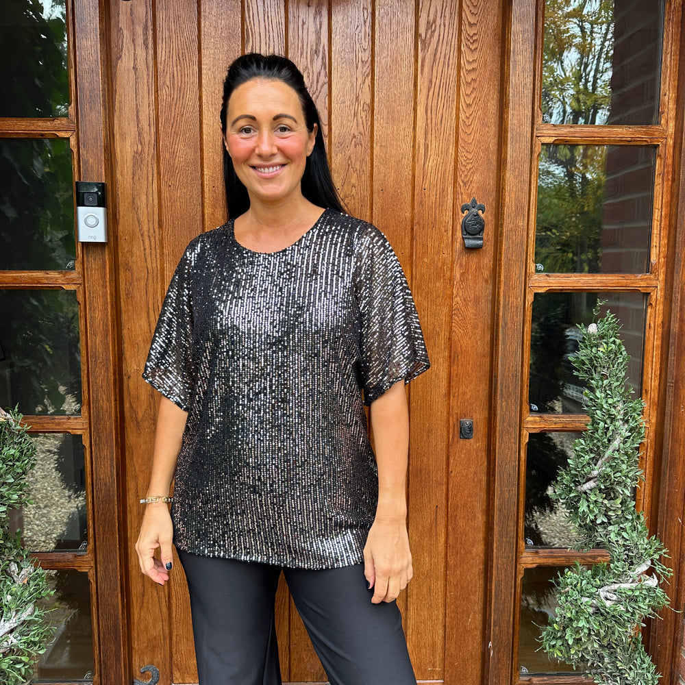 Noel Sequin Top - Blush Boutique Essex