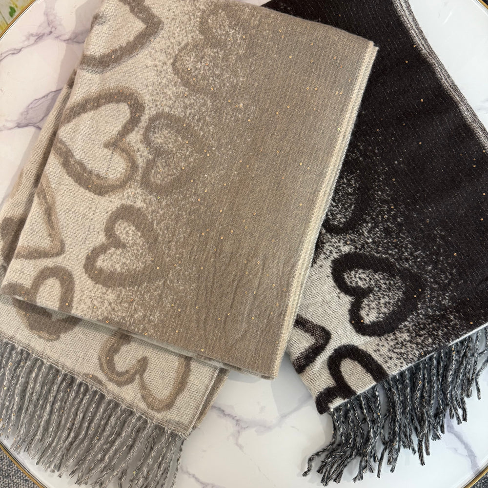 Hattie heart scarf