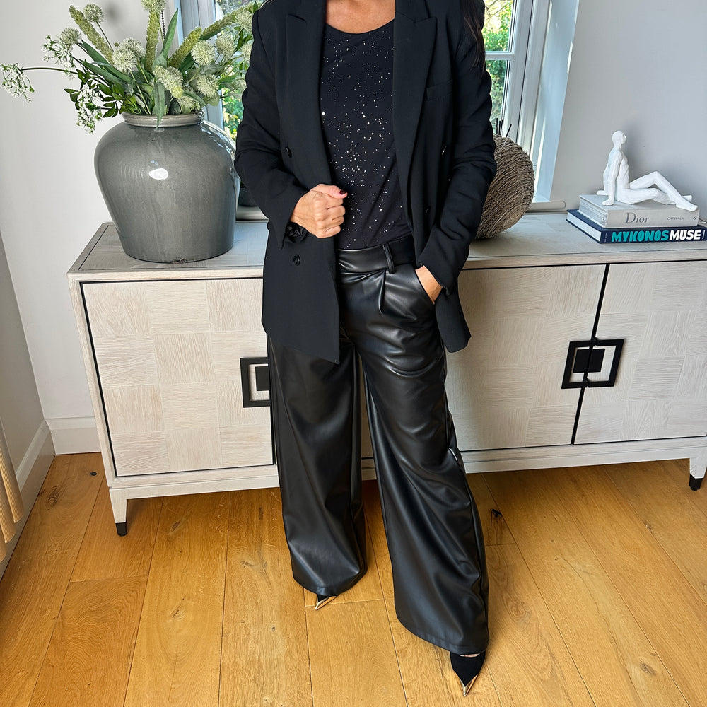 Erica Faux Leather Trousers