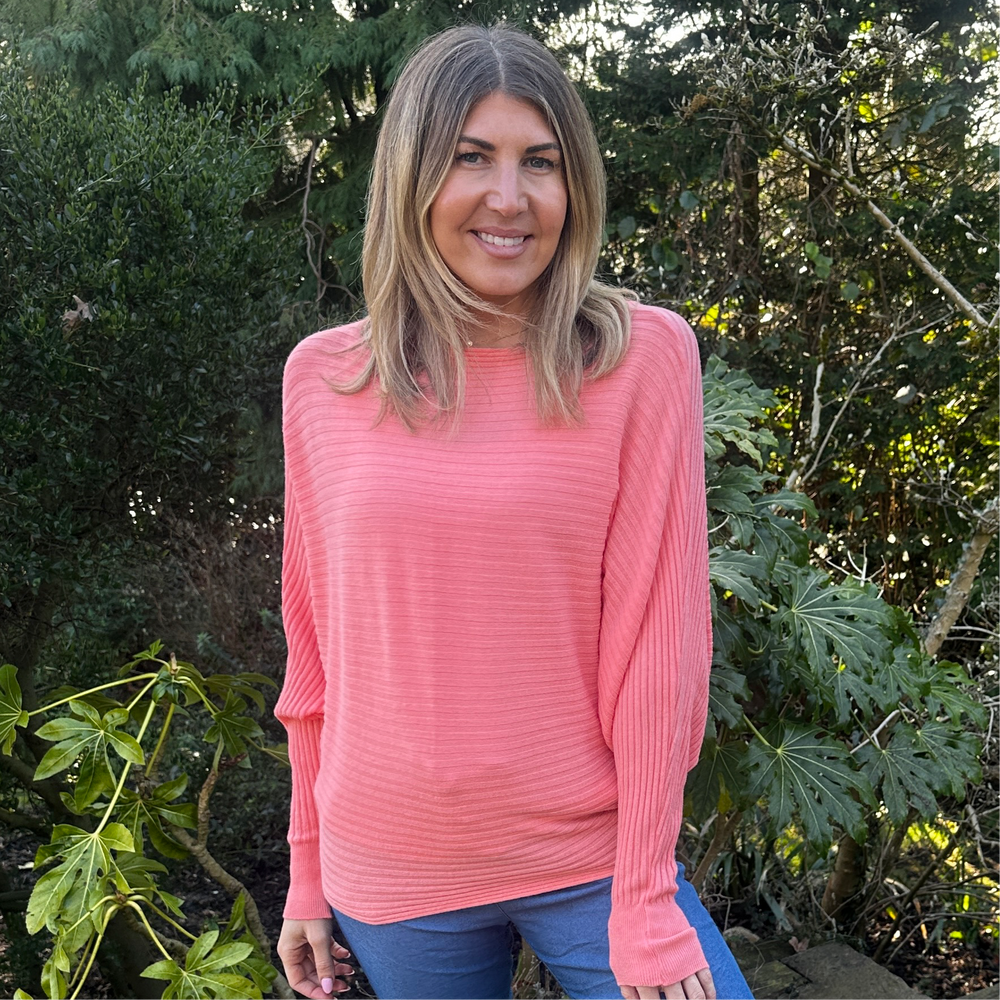 Sammie Ribbed Jumper - Blush Boutique Essex