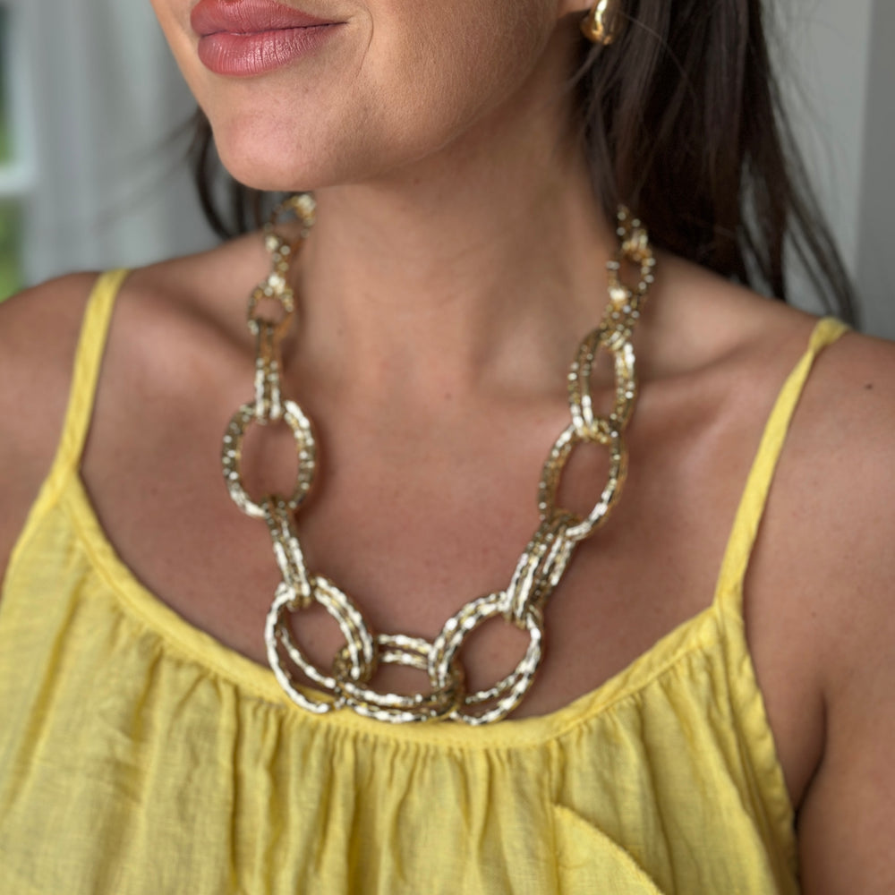 Statement Necklace Gold - Blush Boutique Essex