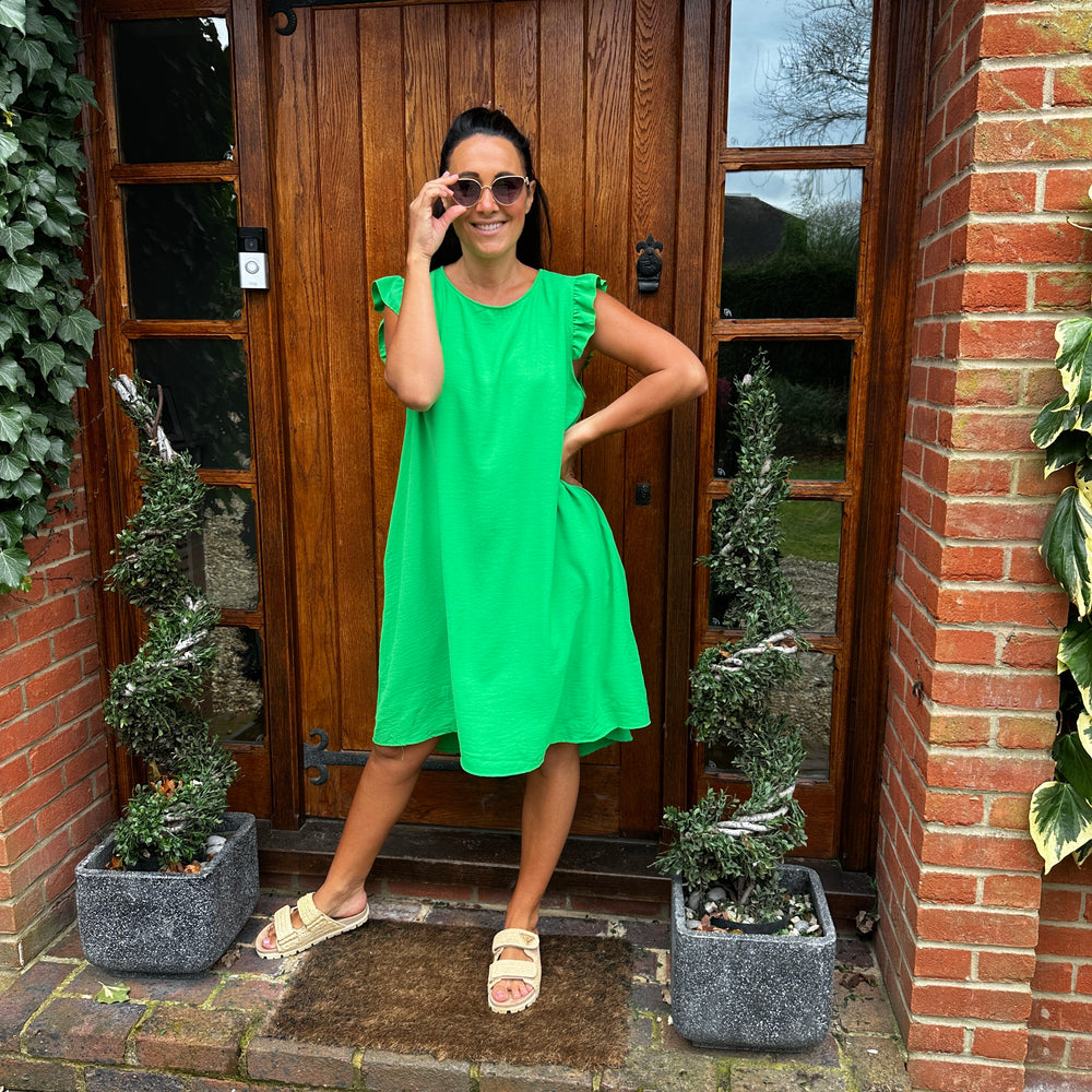 Bertie Button Dress - Blush Boutique Essex