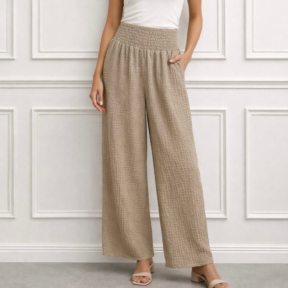 Maya Crinkle Trouser - Blush Boutique Essex