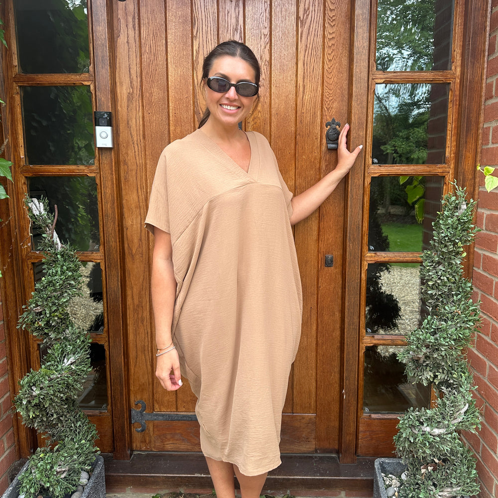 Faith V Neck Dress - Blush Boutique Essex