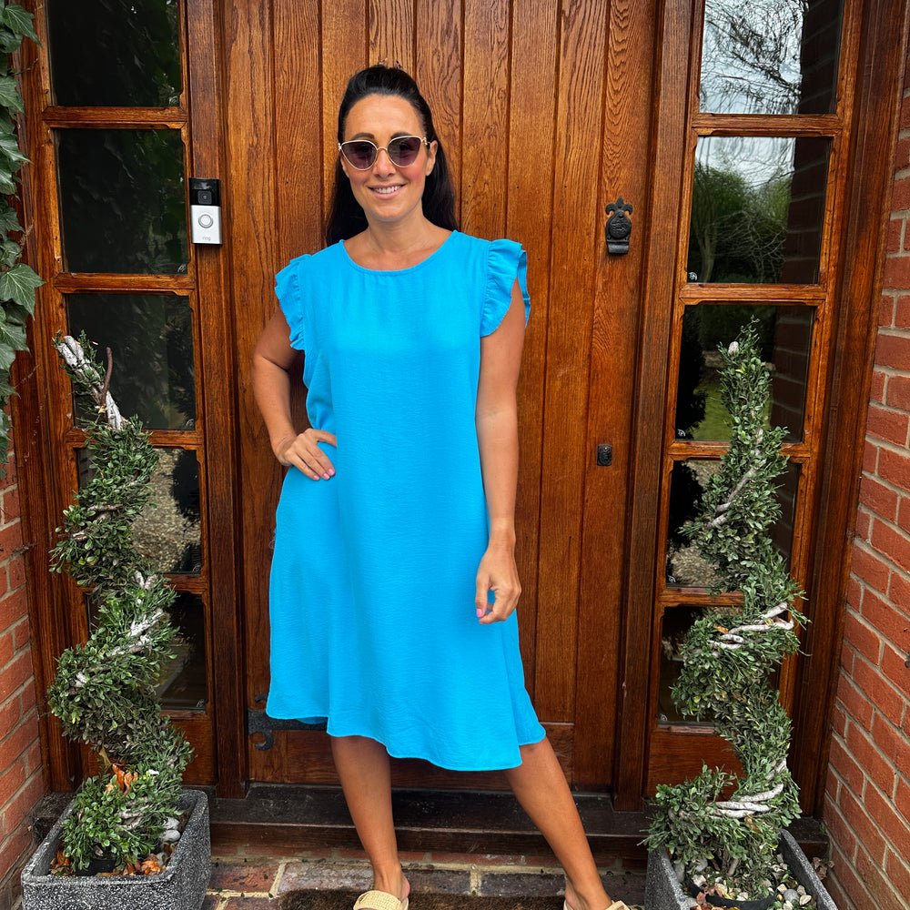 Bertie Button Dress - Blush Boutique Essex