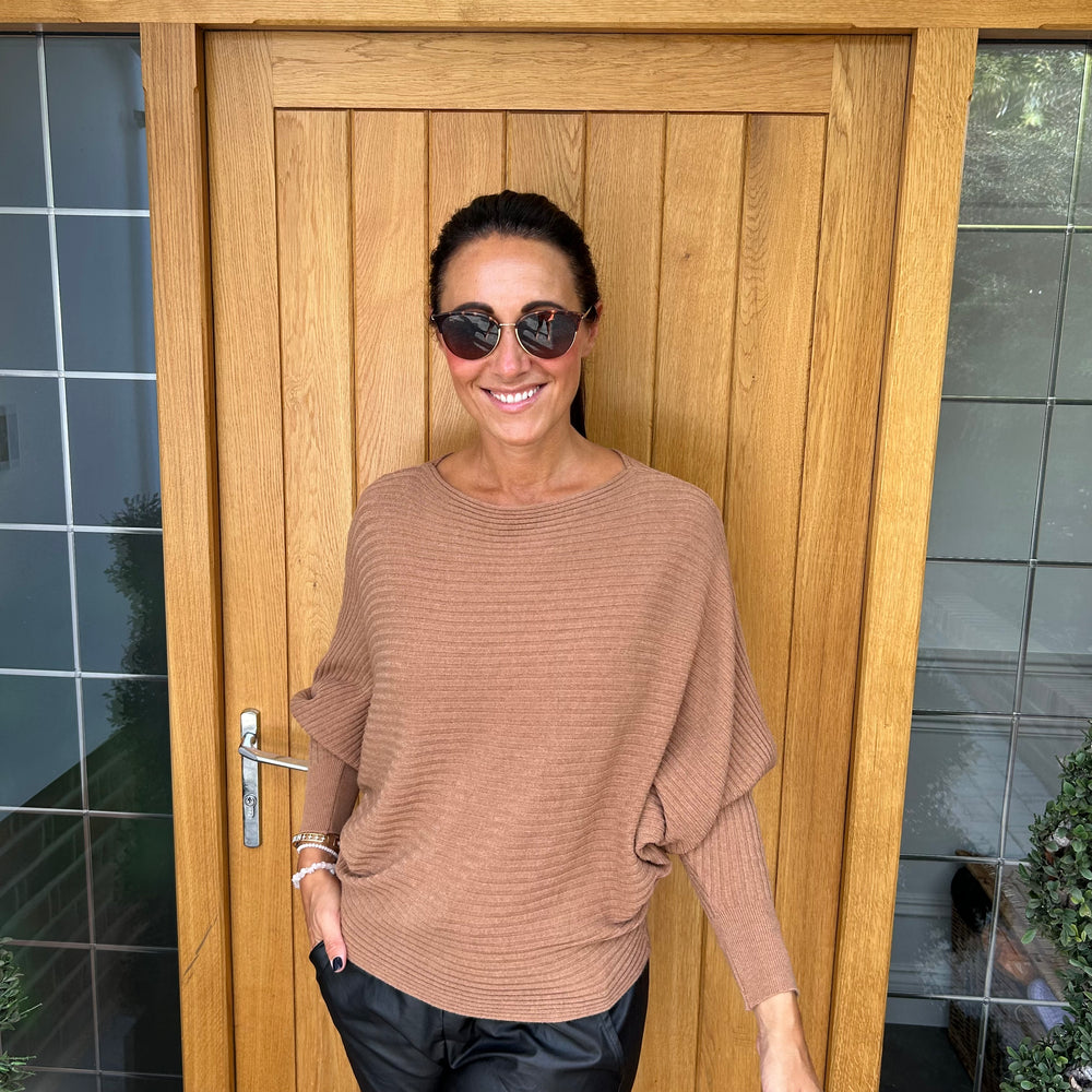 Sammie Ribbed Jumper - Blush Boutique Essex