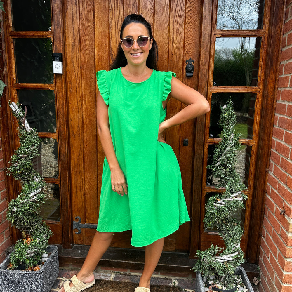 Bertie Button Dress - Blush Boutique Essex