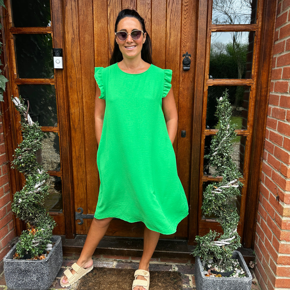 Bertie Button Dress - Blush Boutique Essex