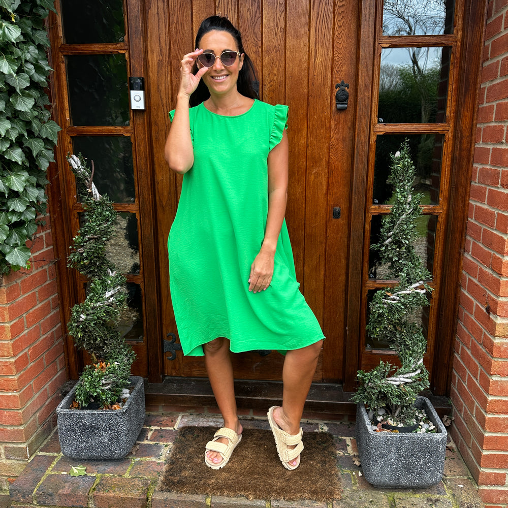 Bertie Button Dress - Blush Boutique Essex