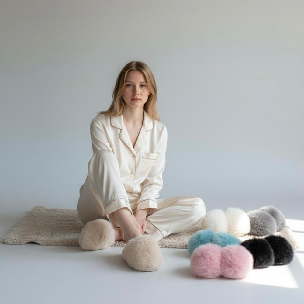 Lola fluffy slippers
