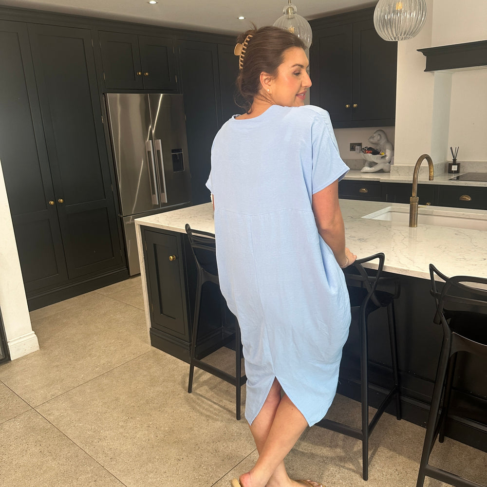 Faith V Neck Dress - Blush Boutique Essex