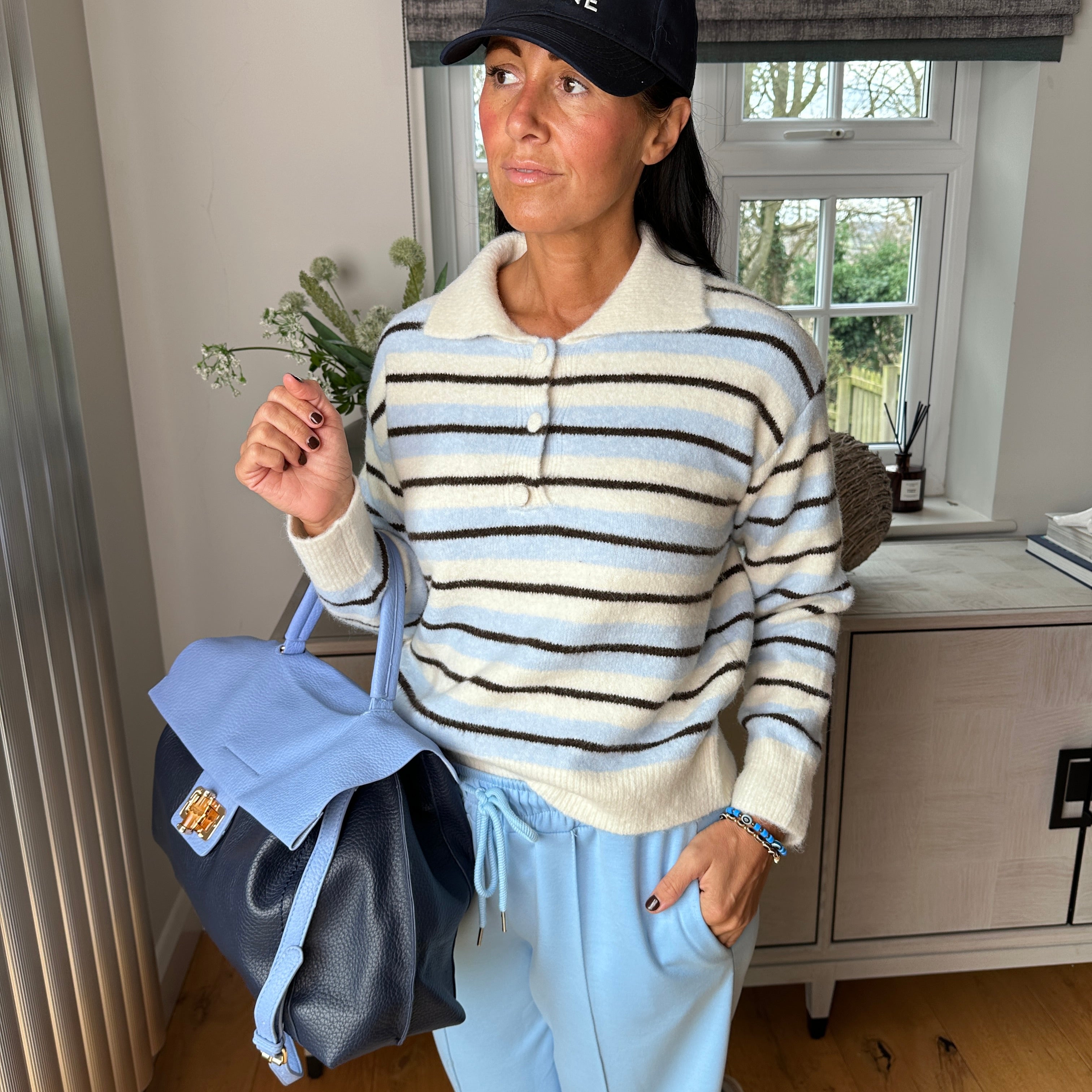 Dina Knit Polo - Blush Boutique Essex