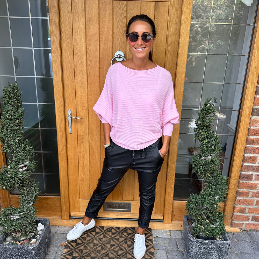 Sammie Ribbed Jumper - Blush Boutique Essex