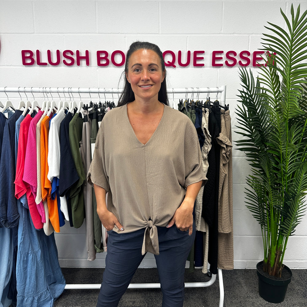 Chantelle Tie Top - Blush Boutique Essex
