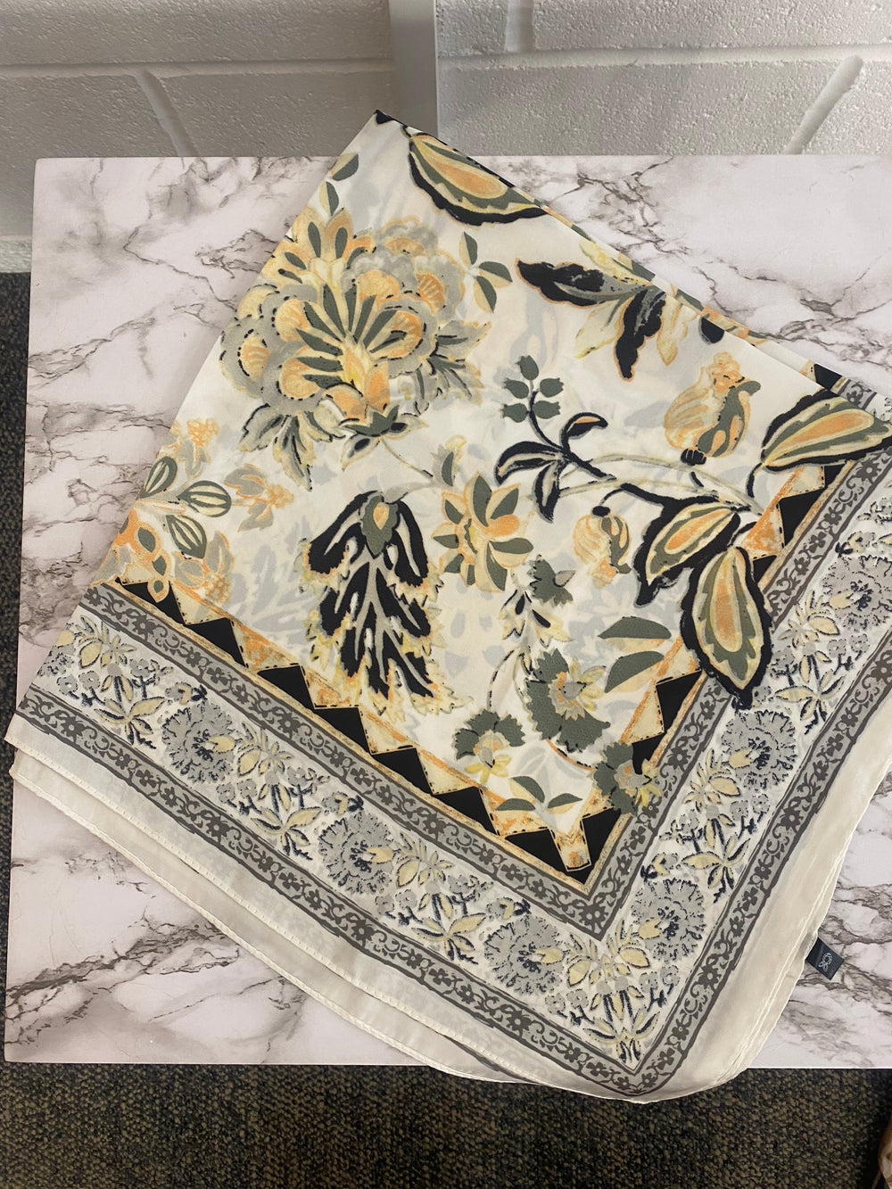 Oriental silk neck scarves