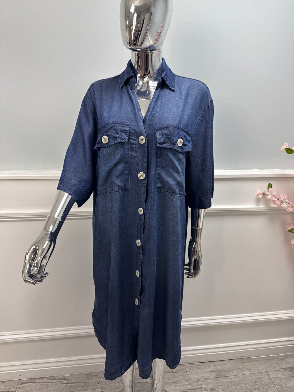 Charlotte Denim Dress - Blush Boutique Essex