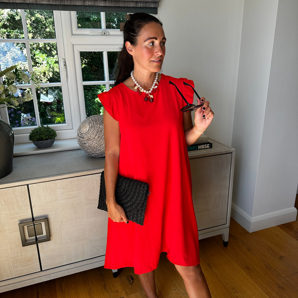 Bertie Button Dress - Blush Boutique Essex