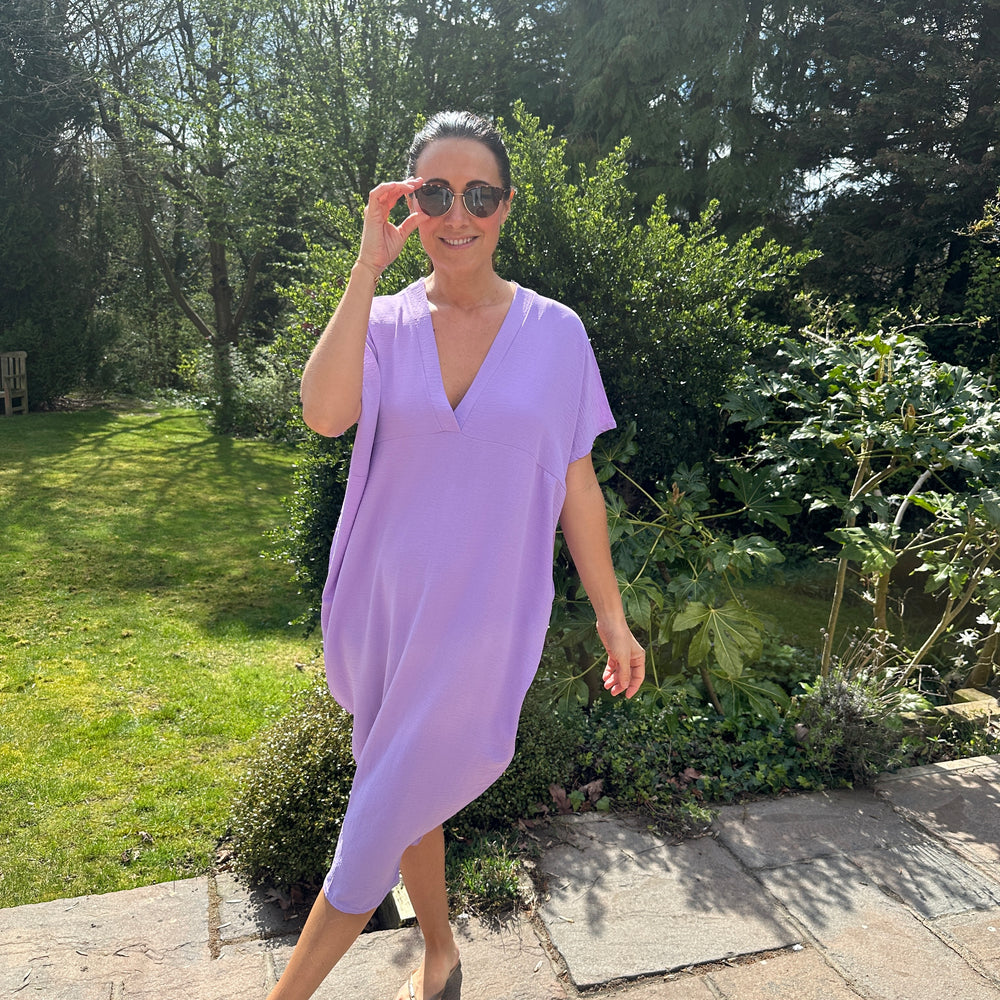 Faith V Neck Dress - Blush Boutique Essex