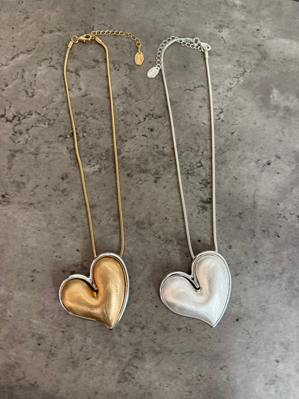 Hazel heart necklace - Blush Boutique Essex