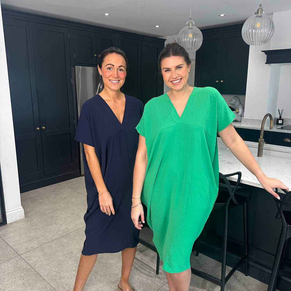 Faith V Neck Dress - Blush Boutique Essex