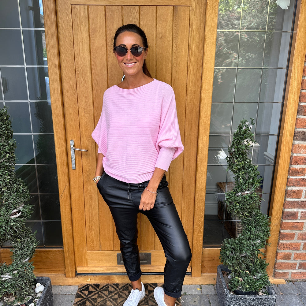 Sammie Ribbed Jumper - Blush Boutique Essex
