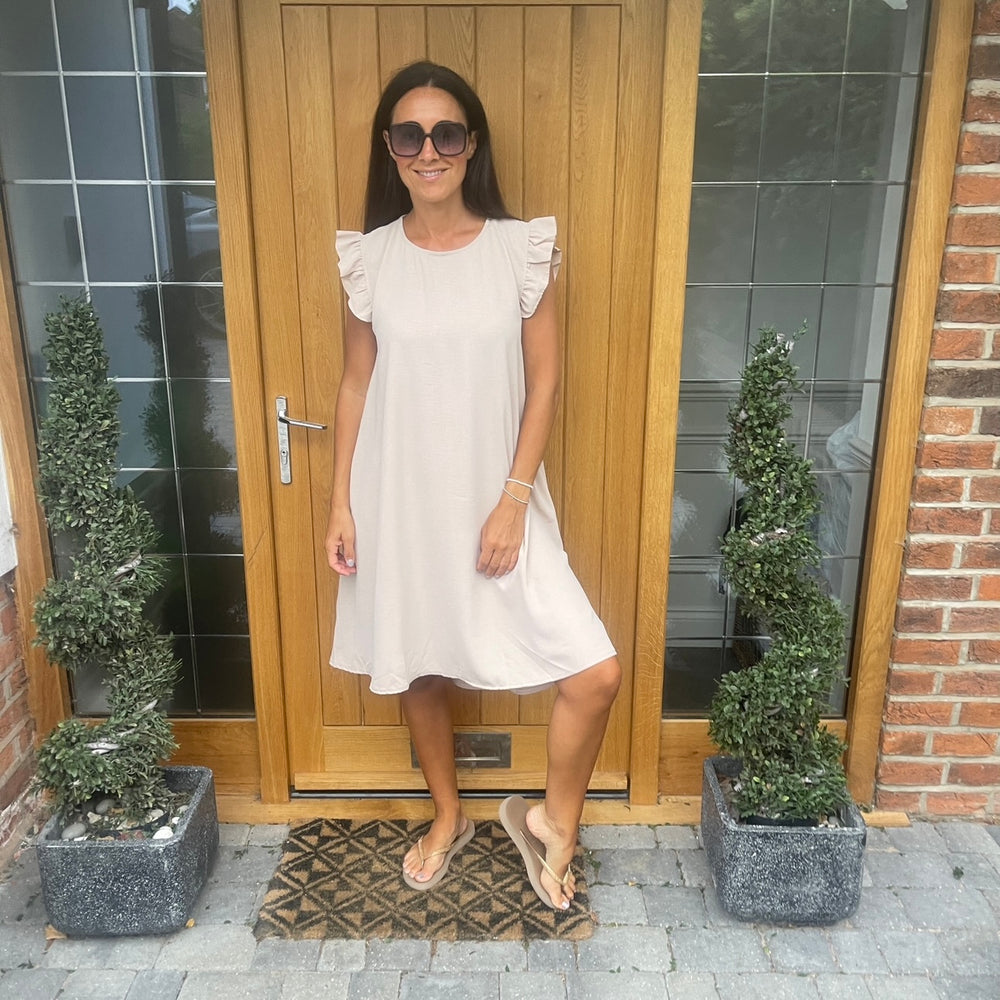 Bertie Button Dress - Blush Boutique Essex