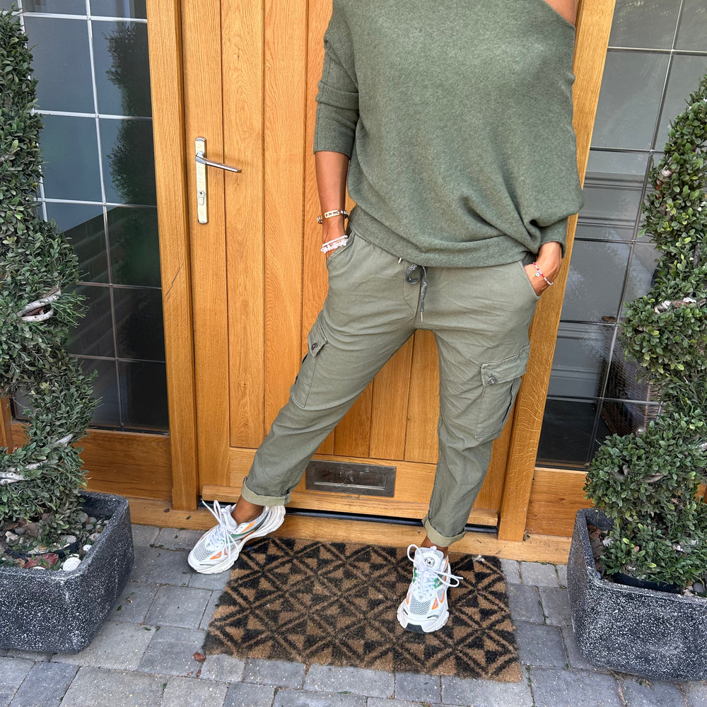 Carli Cargo Magic Trousers - Blush Boutique Essex