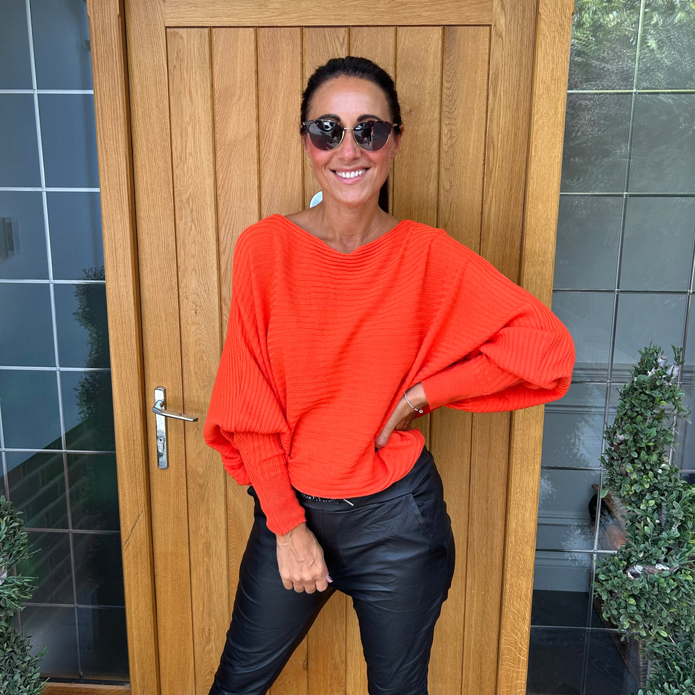 Sammie Ribbed Jumper - Blush Boutique Essex