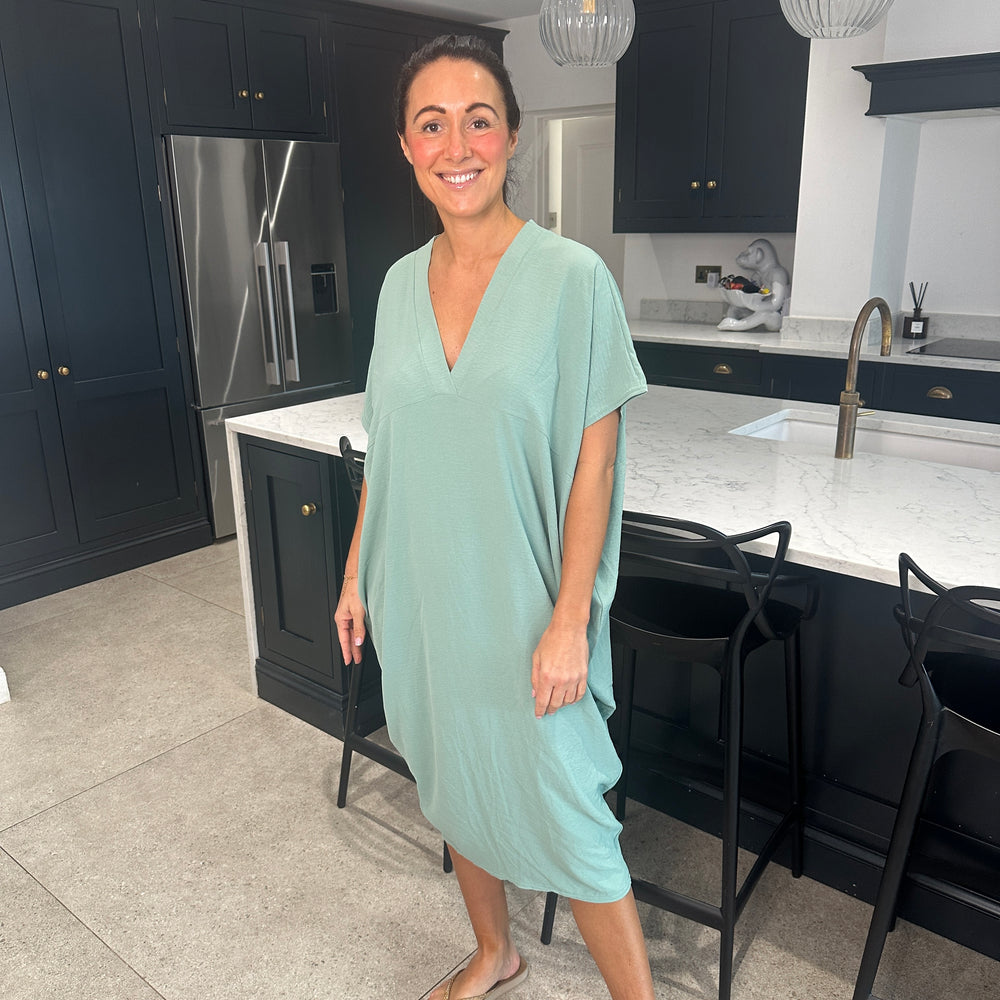 Faith V Neck Dress - Blush Boutique Essex