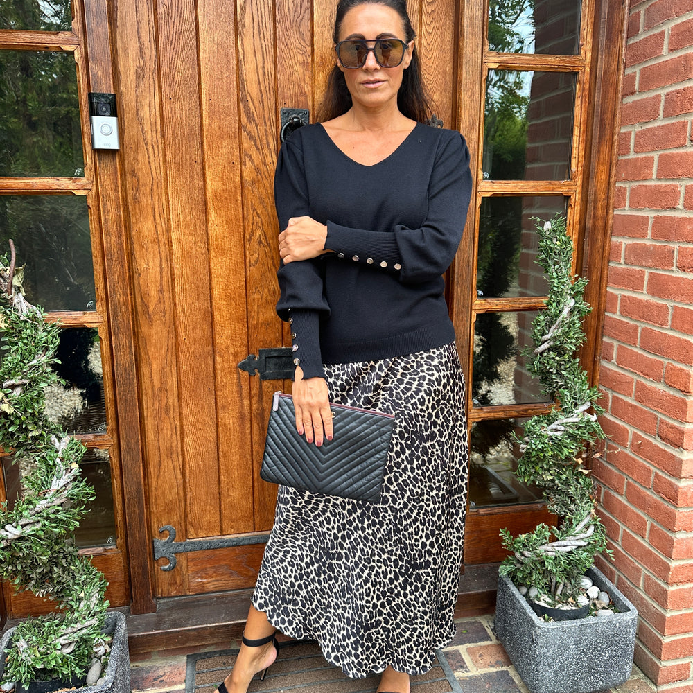 Tali Leopard Skirt
