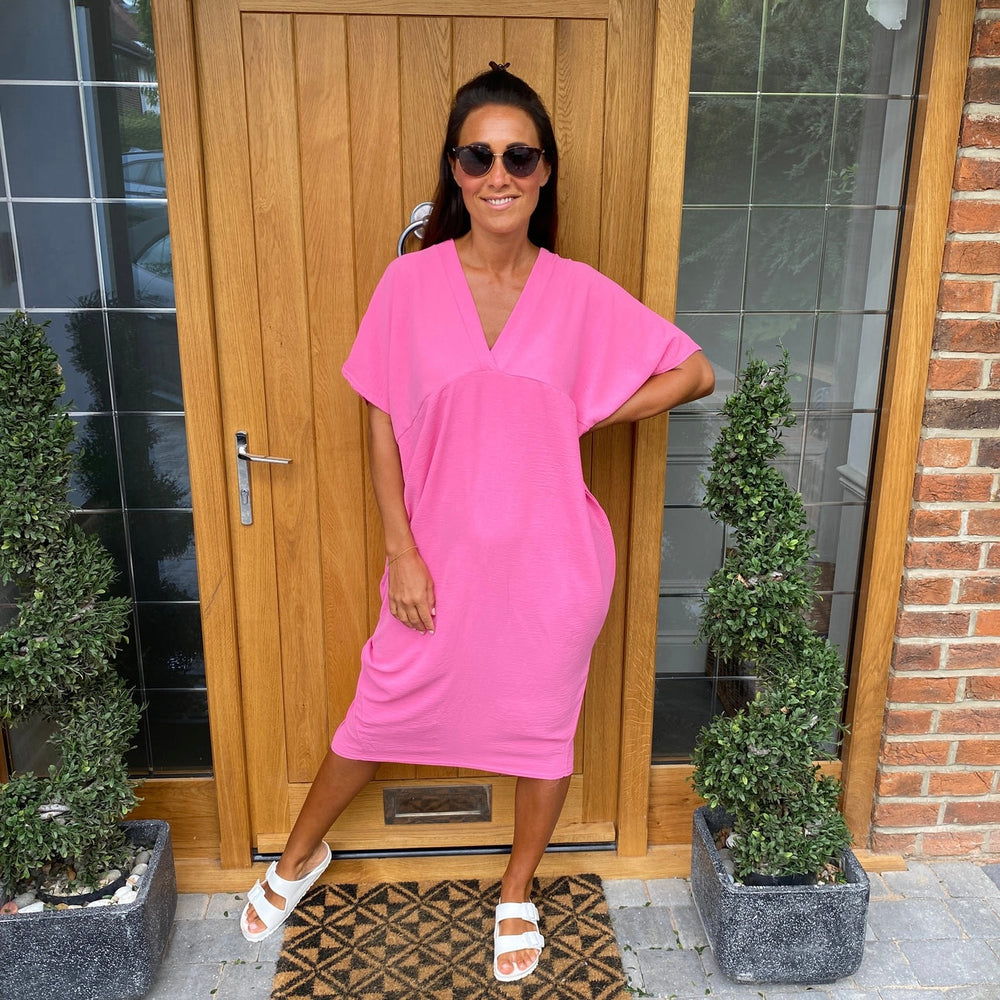 Faith V Neck Dress - Blush Boutique Essex