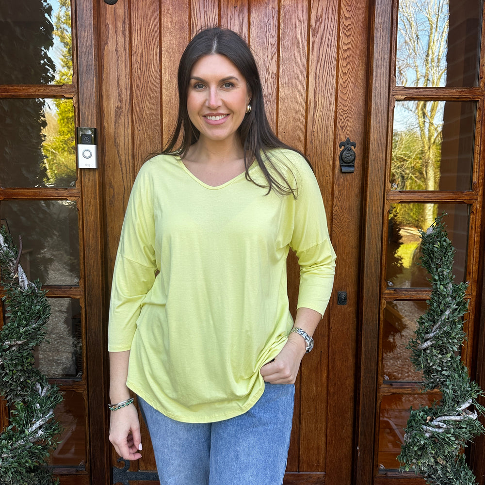 Long Sleeve Jamie Jersey T-Shirt - Blush Boutique Essex