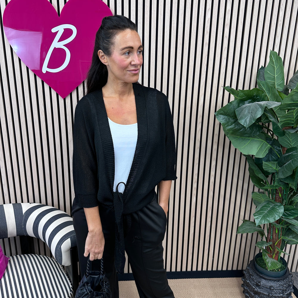 Taya Tie Cardigan - Blush Boutique Essex