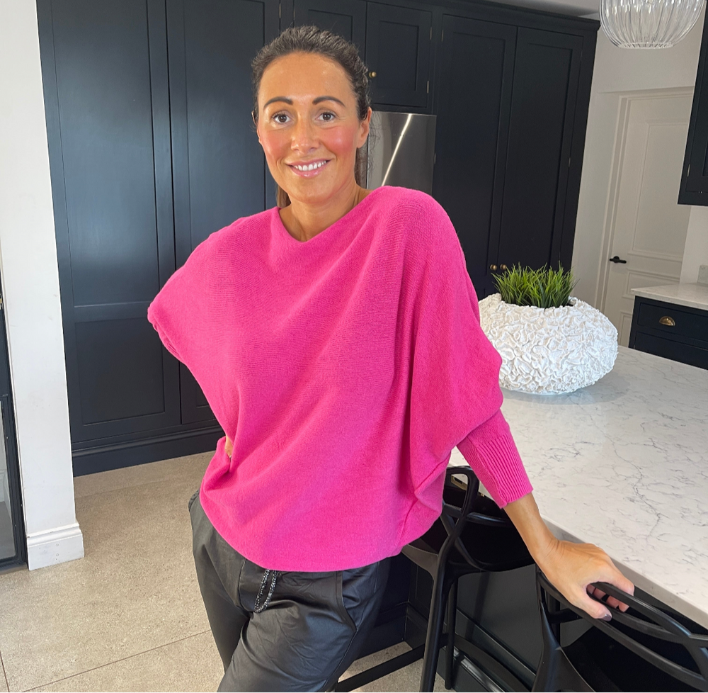 Sammie Ribbed Jumper - Blush Boutique Essex