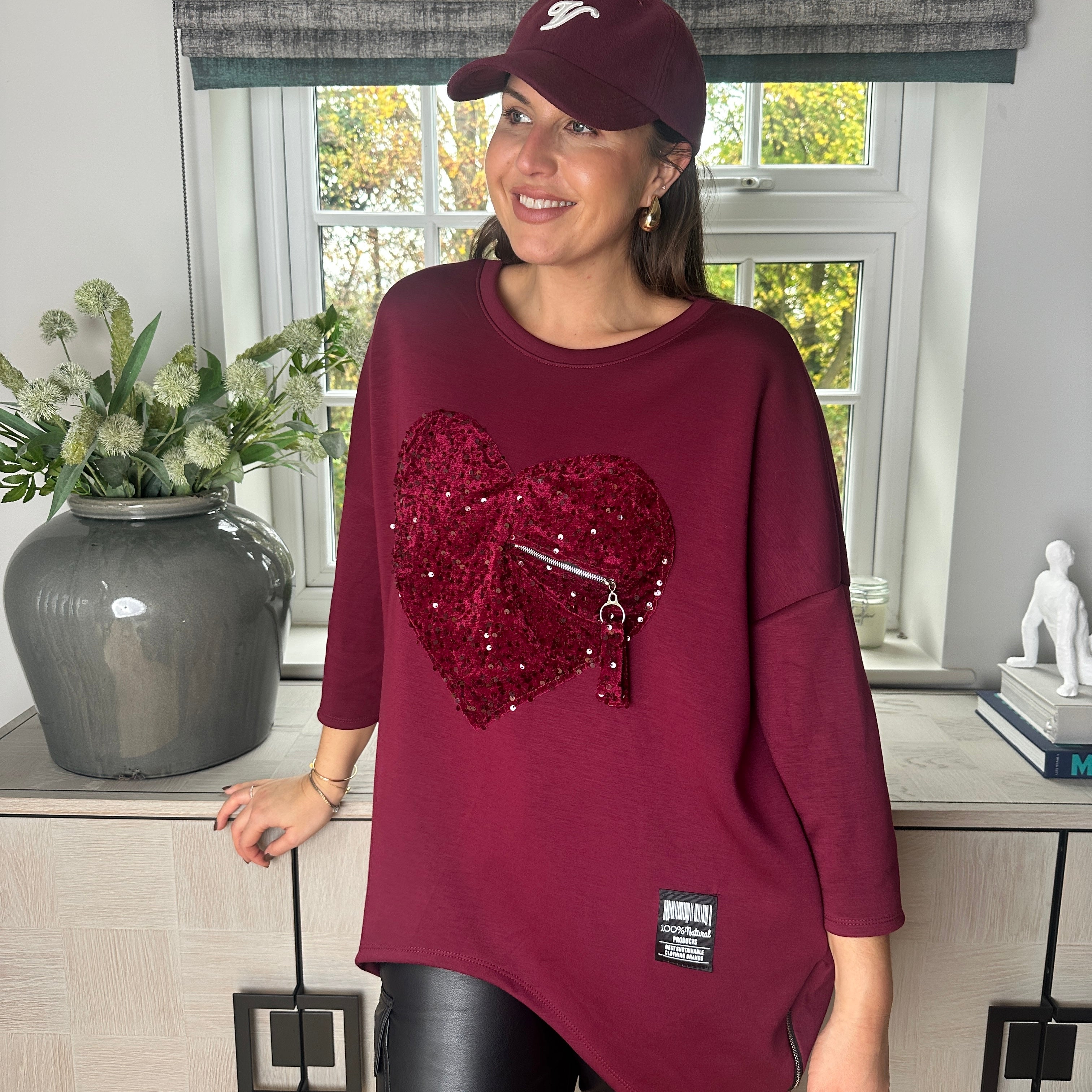 Howie Heart Sweatshirt - Blush Boutique Essex