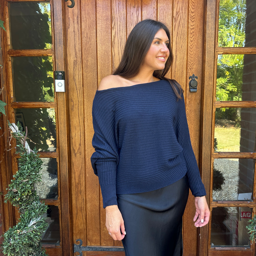 Sammie Ribbed Jumper - Blush Boutique Essex