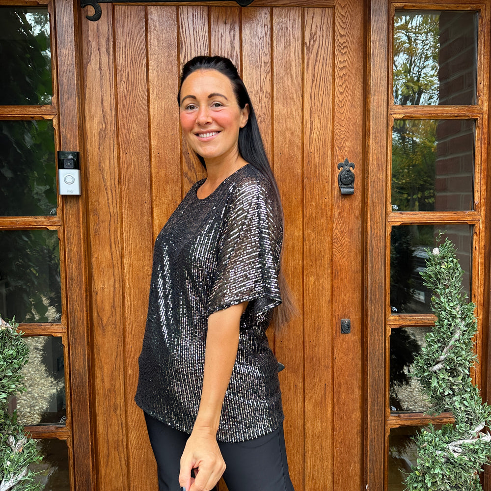 Noel Sequin Top - Blush Boutique Essex