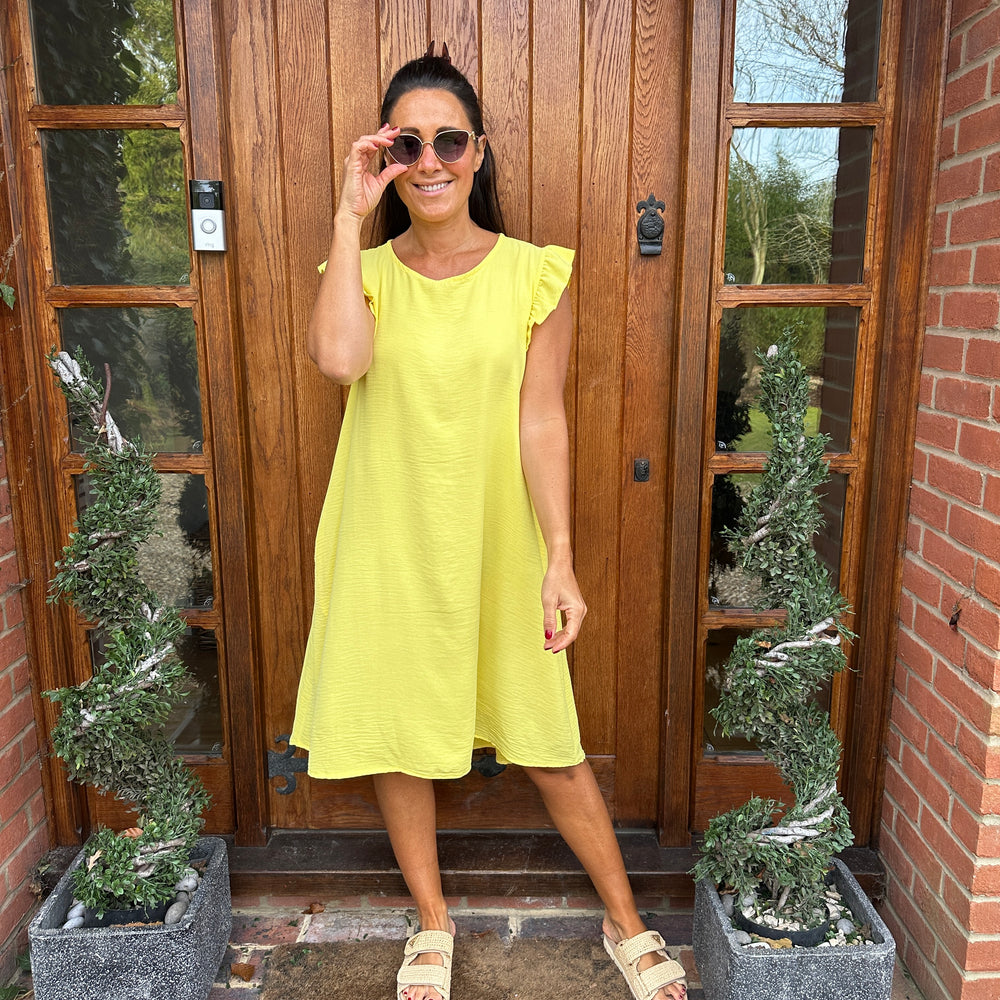 Bertie Button Dress - Blush Boutique Essex