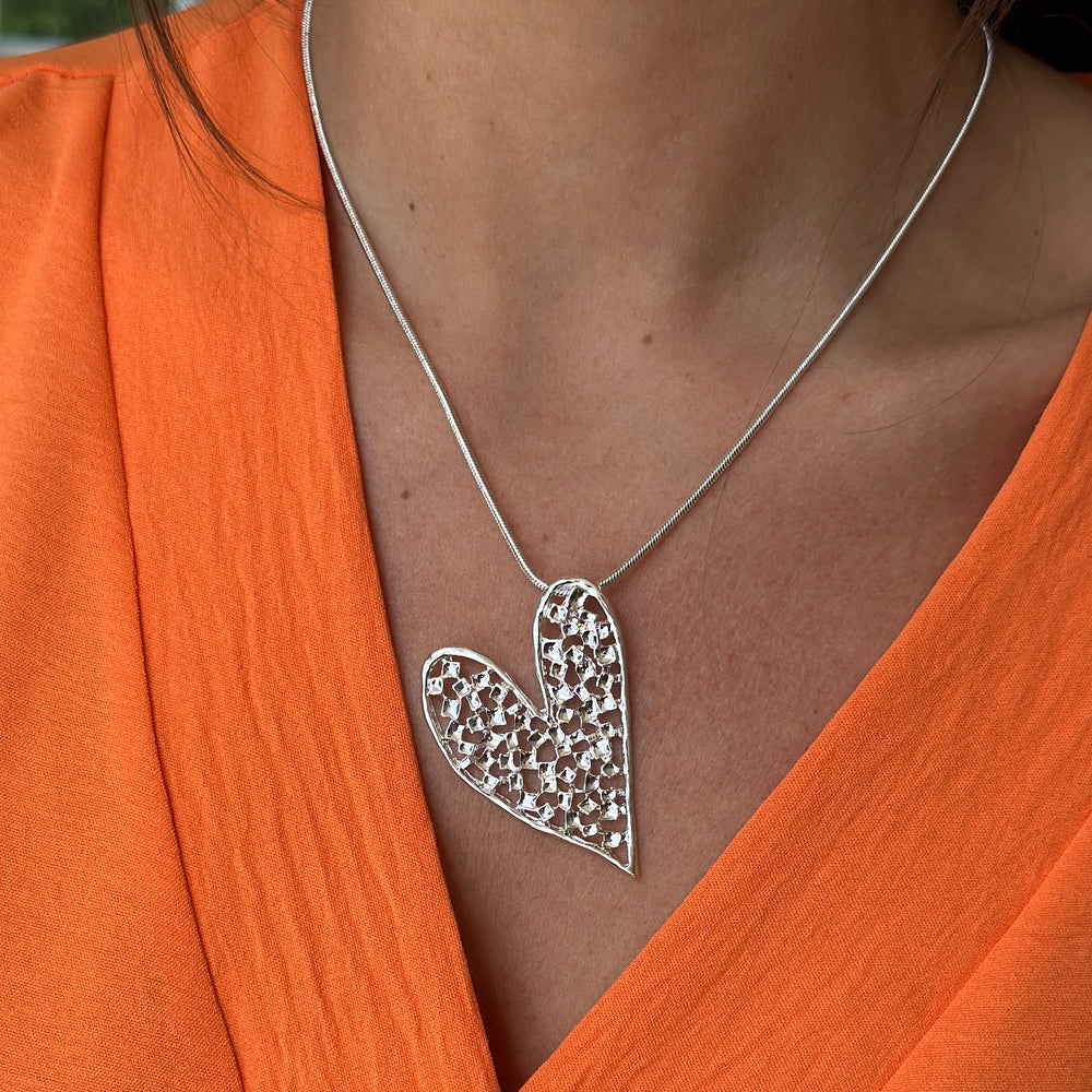 Single Heart Necklace - Blush Boutique Essex