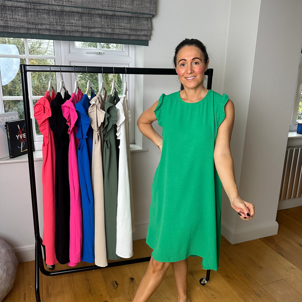 Bertie Button Dress - Blush Boutique Essex