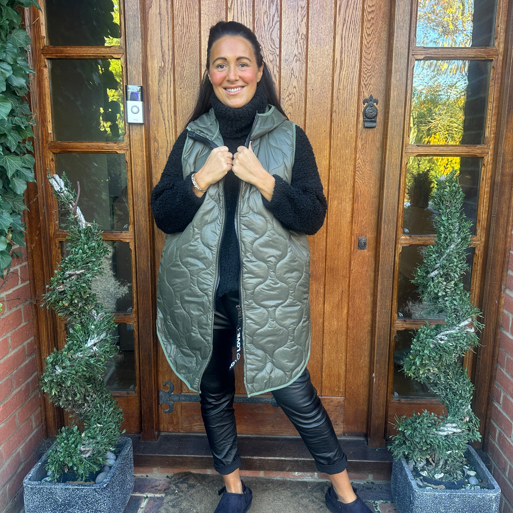 Love Quilted Body Warmer - Blush Boutique Essex