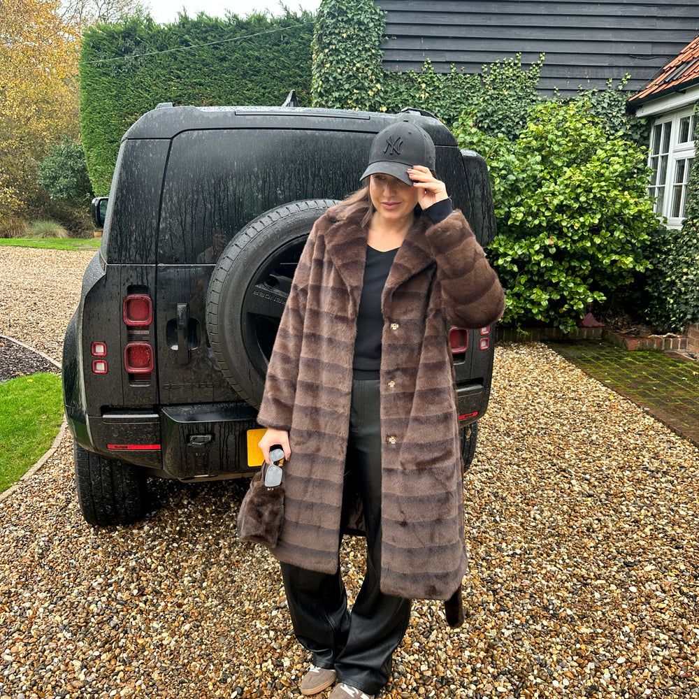 Raffy Faux Fur Coat - Blush Boutique Essex