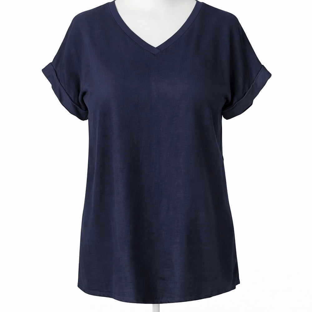 Sybil satin v neck top - Blush Boutique Essex