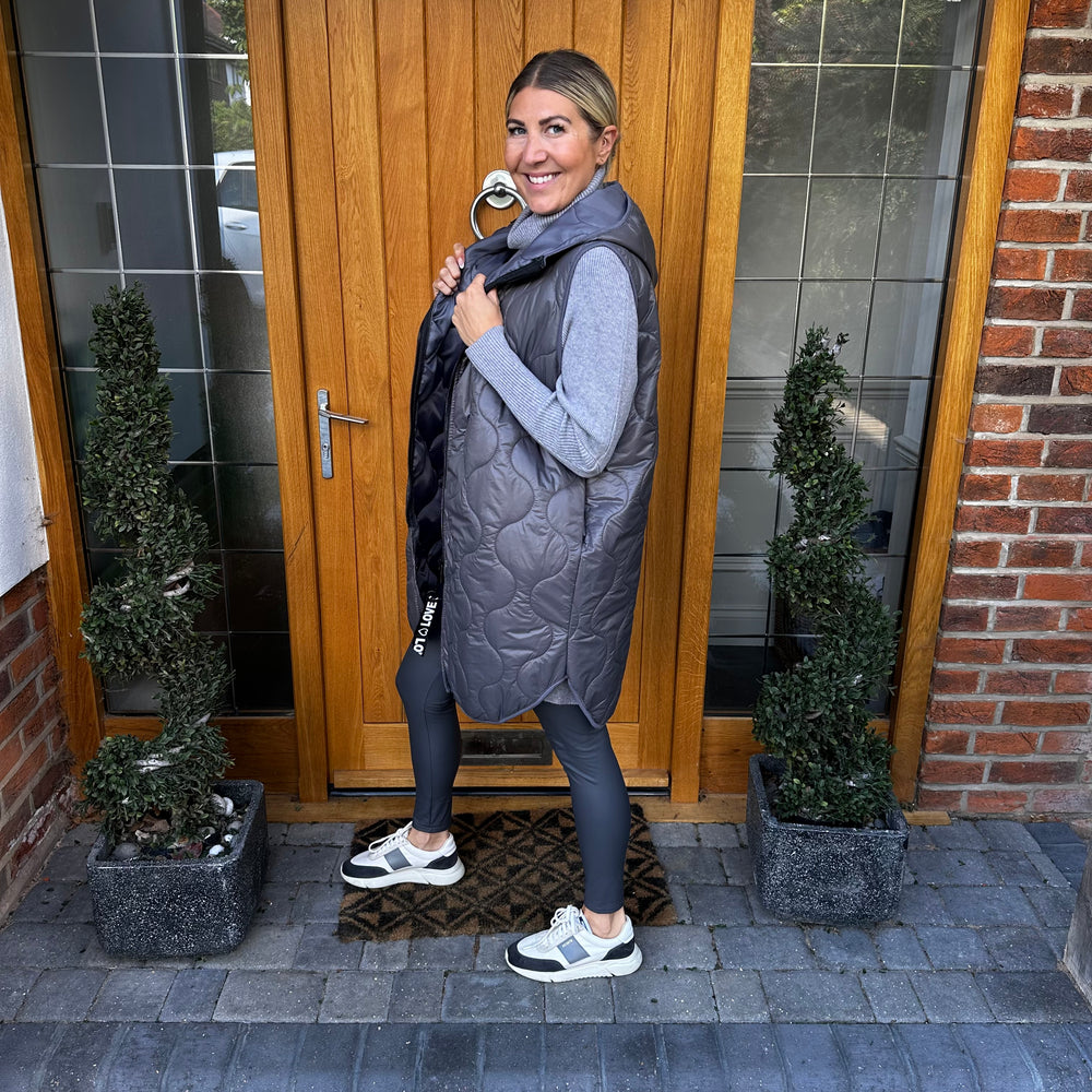 Love Quilted Body Warmer - Blush Boutique Essex