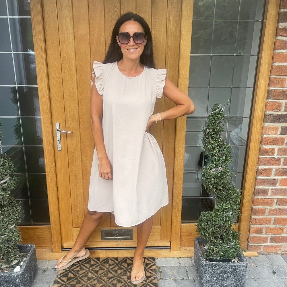 Bertie Button Dress - Blush Boutique Essex